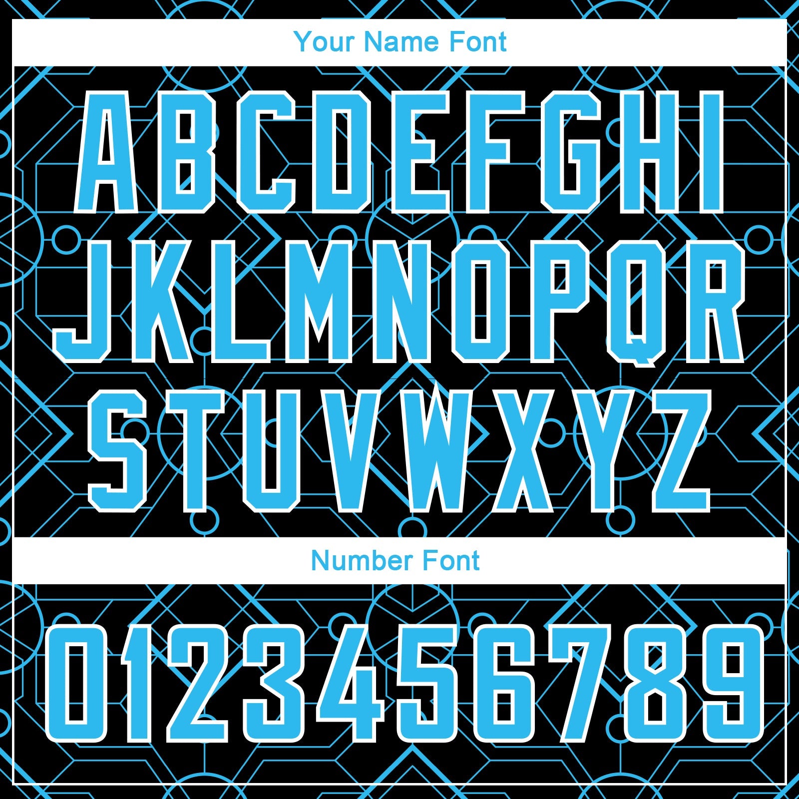 Custom Black Sky Blue-White Geometric Shapes Authentic City Edition Basketball Jersey - Sky-Custom