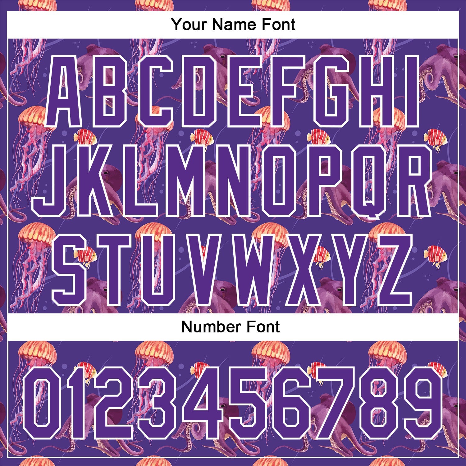 Custom Purple White 3D Pattern Design Jellyfish And Octopus Authentic Baseball Jersey - Sky-Custom