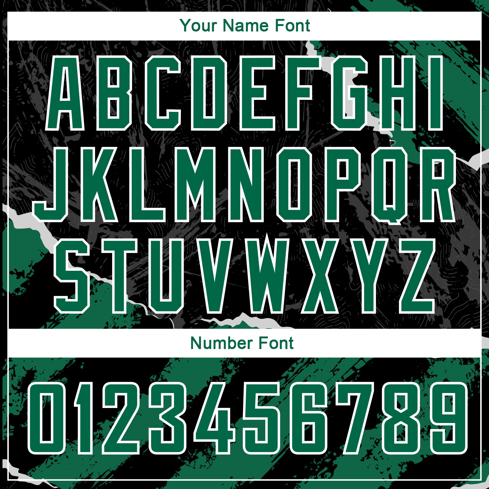 Custom Black Kelly Green-White 3D Pattern Design Torn Paper Style Authentic Basketball Jersey - Sky-Custom