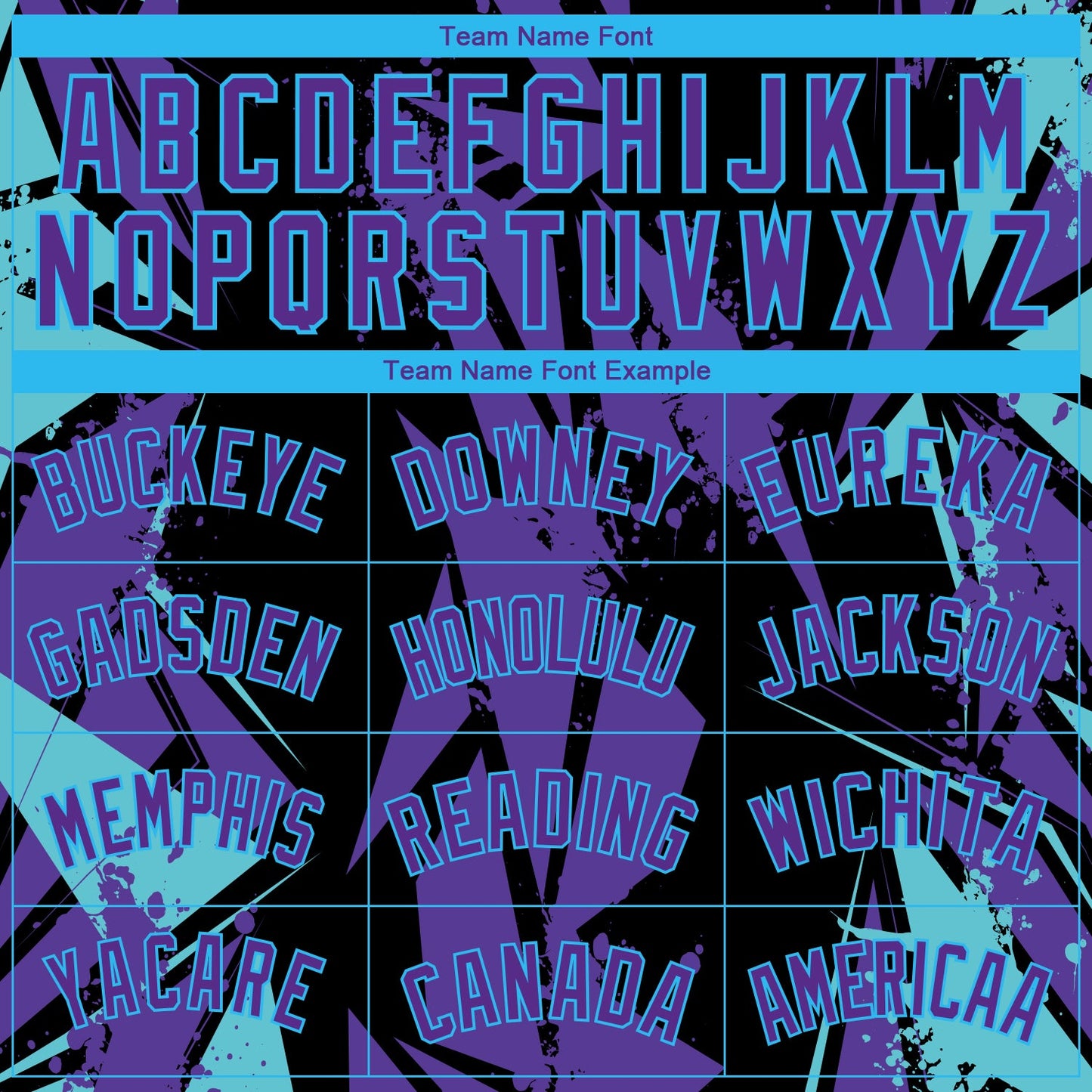 Custom Black Purple-Sky Blue 3D Pattern Design Geometric Shapes Authentic Basketball Jersey - Sky-Custom