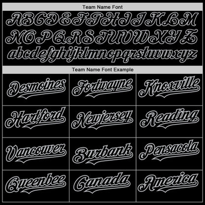 Custom Black Gray 3D Pattern Design Abstract Splatter Grunge Art Authentic Baseball Jersey - Sky-Custom