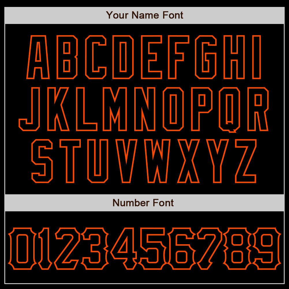 Custom Black Orange 3D Pattern Design Abstract Splatter Grunge Art Authentic Baseball Jersey - Sky-Custom