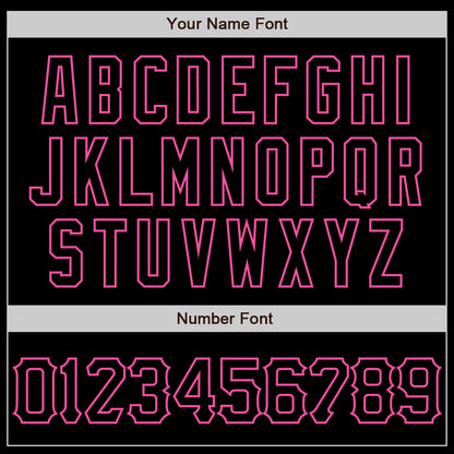 Custom Black Pink 3D Pattern Design Abstract Splatter Grunge Art Authentic Baseball Jersey - Sky-Custom