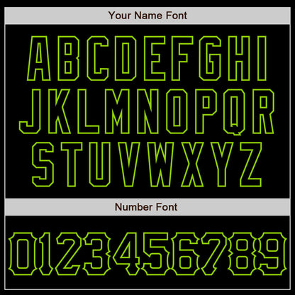 Custom Black Neon Green 3D Pattern Design Abstract Splatter Grunge Art Authentic Baseball Jersey - Sky-Custom