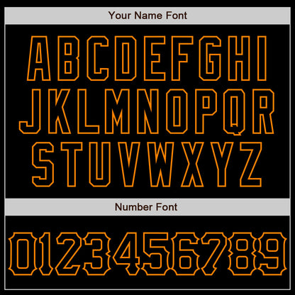 Custom Black Bay Orange 3D Pattern Design Abstract Splatter Grunge Art Authentic Baseball Jersey - Sky-Custom