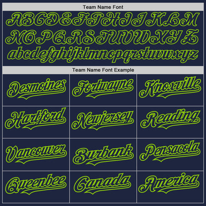 Custom Navy Neon Green 3D Pattern Design Abstract Splatter Grunge Art Authentic Baseball Jersey - Sky-Custom