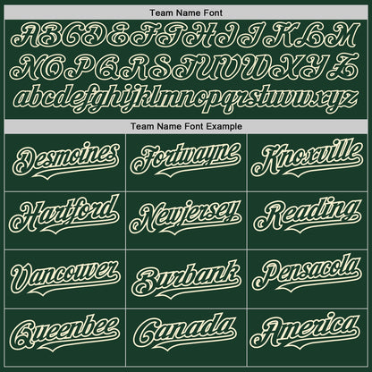 Custom Green Cream 3D Pattern Design Abstract Splatter Grunge Art Authentic Baseball Jersey - Sky-Custom