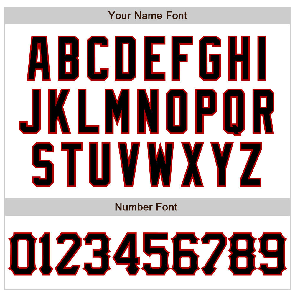 Custom White Black-Red 3D Pattern Design Abstract Sharp Shape Authentic Baseball Jersey - Sky-Custom