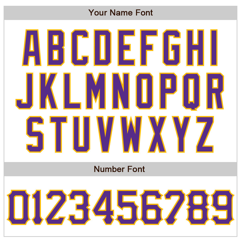 Custom White Purple-Gold 3D Pattern Design Abstract Sharp Shape Authentic Baseball Jersey - Sky-Custom
