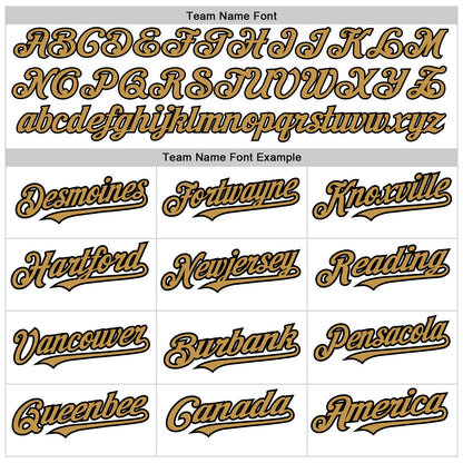 Custom White Old Gold-Black 3D Pattern Design Abstract Splash Authentic Baseball Jersey - Sky-Custom