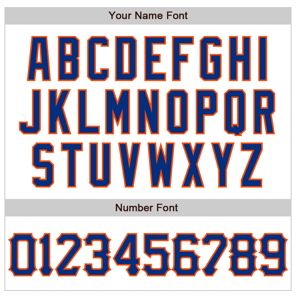 Custom White Royal-Orange 3D Pattern Design Abstract Splash Authentic Baseball Jersey - Sky-Custom
