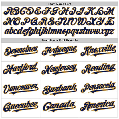 Custom White Navy-Old Gold 3D Pattern Design Abstract Splash Authentic Baseball Jersey - Sky-Custom