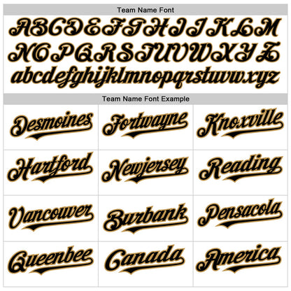 Custom White Black-Old Gold 3D Pattern Design Abstract Splash Authentic Baseball Jersey - Sky-Custom