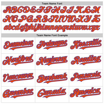 Custom White Orange-Purple 3D Pattern Design Abstract Splash Authentic Baseball Jersey - Sky-Custom