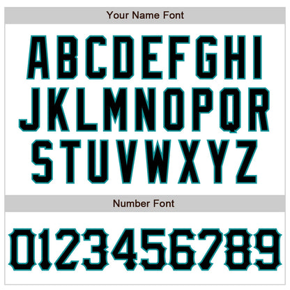 Custom White Black-Teal 3D Pattern Design Abstract Splash Authentic Baseball Jersey - Sky-Custom