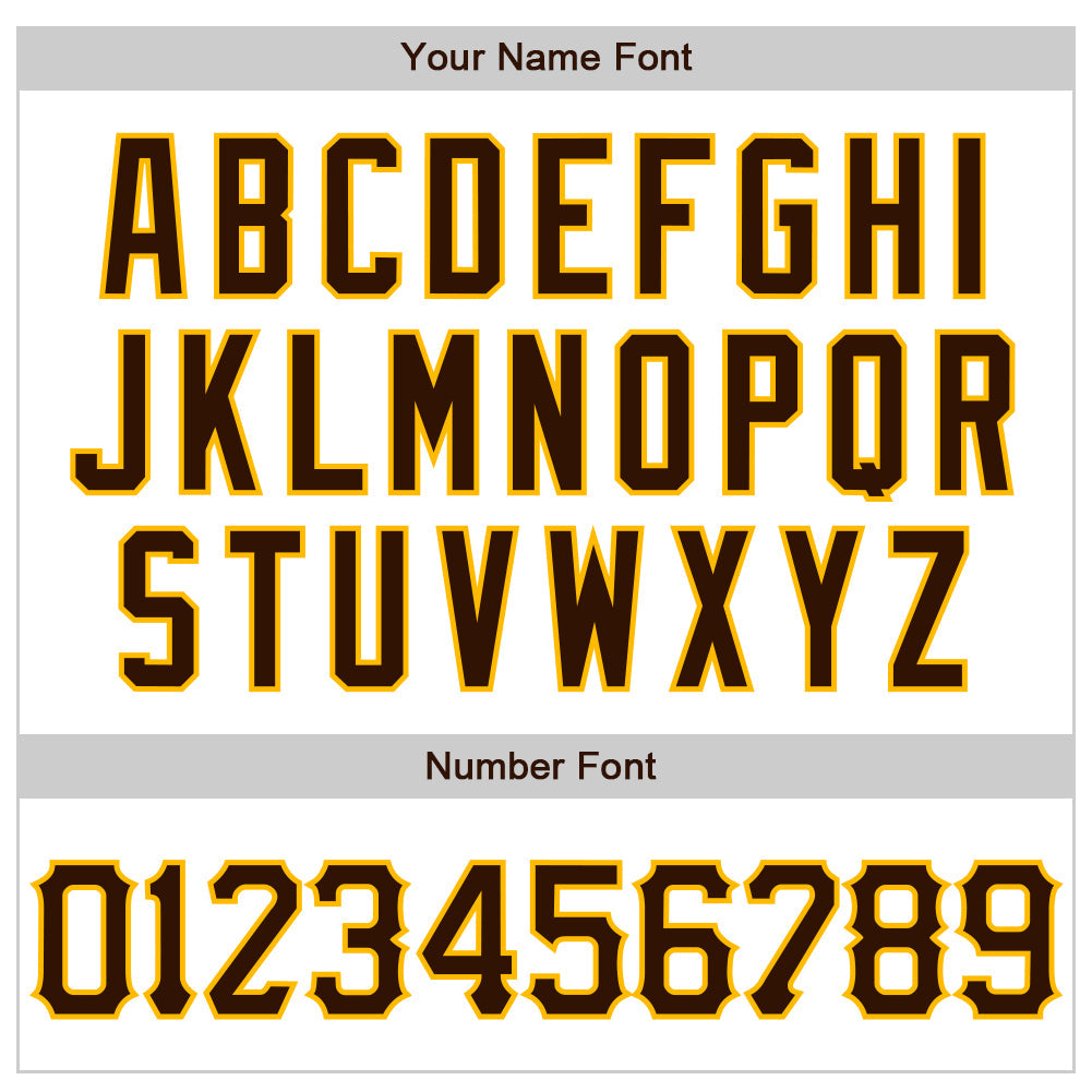 Custom White Brown-Gold 3D Pattern Design Abstract Splash Authentic Baseball Jersey - Sky-Custom