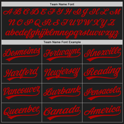 Custom Graffiti Pattern Red-Black 3D Scratch Authentic Baseball Jersey - Sky-Custom
