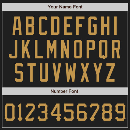 Custom Graffiti Pattern Old Gold-Black 3D Scratch Authentic Baseball Jersey - Sky-Custom