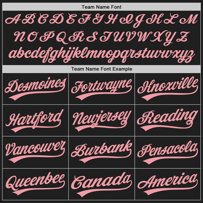 Custom Graffiti Pattern Medium Pink-Black 3D Scratch Authentic Baseball Jersey - Sky-Custom