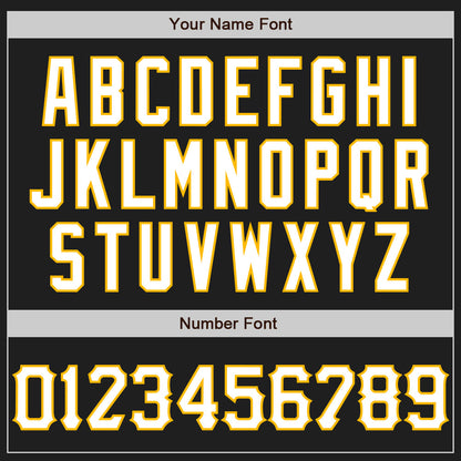 Custom Graffiti Pattern Black Kelly Green-Gold 3D Scratch Authentic Baseball Jersey - Sky-Custom