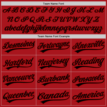 Custom Graffiti Pattern Black-Red 3D Scratch Authentic Baseball Jersey - Sky-Custom