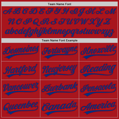 Custom Graffiti Pattern Royal-Red 3D Scratch Authentic Baseball Jersey - Sky-Custom