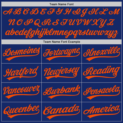 Custom Graffiti Pattern Orange-Royal 3D Scratch Authentic Baseball Jersey - Sky-Custom
