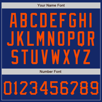 Custom Graffiti Pattern Orange-Royal 3D Scratch Authentic Baseball Jersey - Sky-Custom