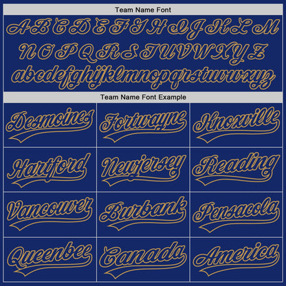 Custom Graffiti Pattern Royal-Old Gold 3D Scratch Authentic Baseball Jersey - Sky-Custom