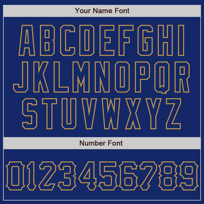 Custom Graffiti Pattern Royal-Old Gold 3D Scratch Authentic Baseball Jersey - Sky-Custom