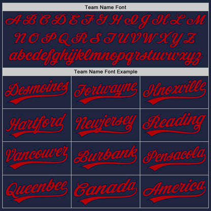Custom Graffiti Pattern Red-Navy 3D Scratch Authentic Baseball Jersey - Sky-Custom