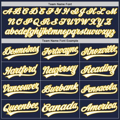 Custom Graffiti Pattern Navy Light Blue-Gold 3D Scratch Authentic Baseball Jersey - Sky-Custom