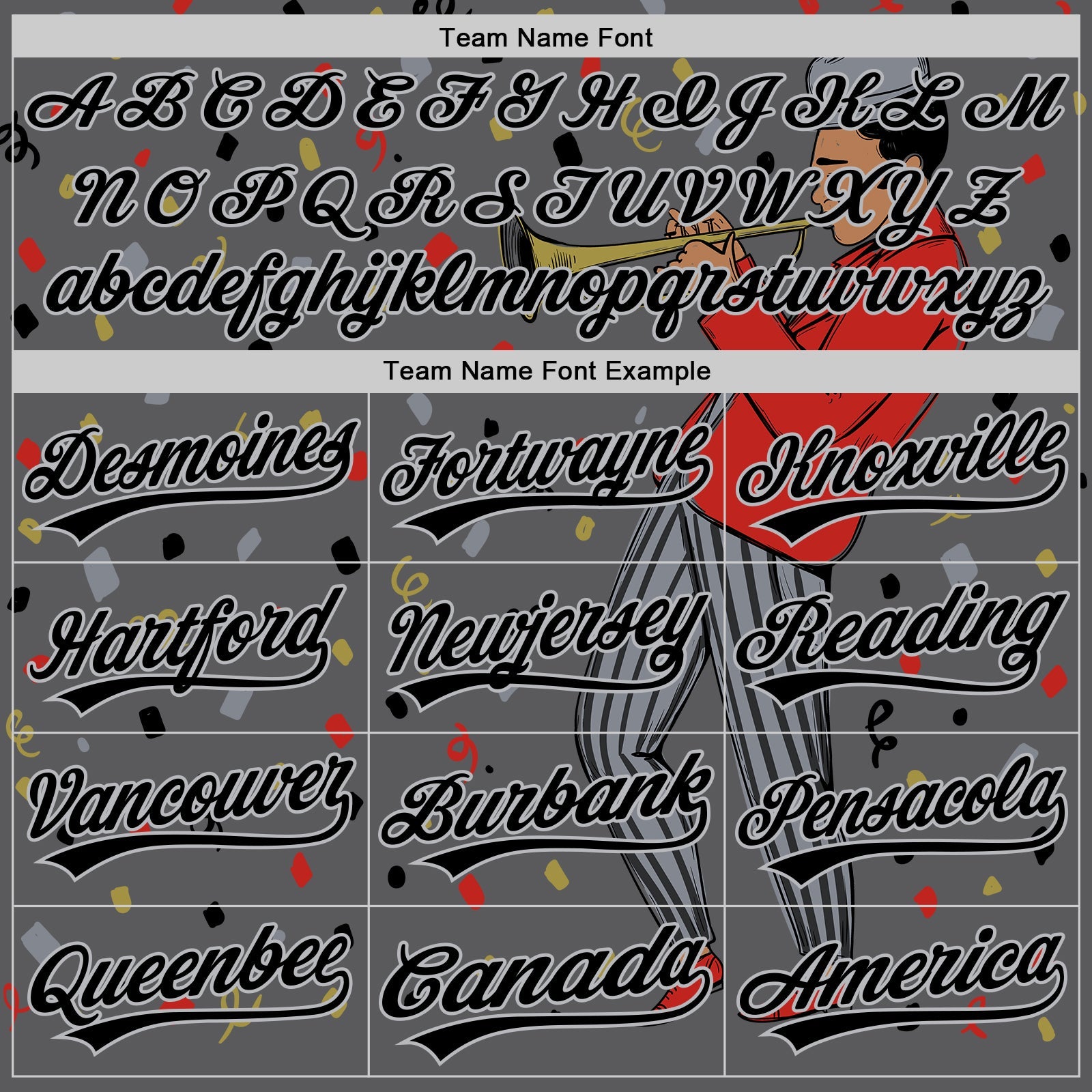Custom Steel Gray Black-Gray 3D Pattern Jazz Music Authentic Baseball Jersey - Sky-Custom