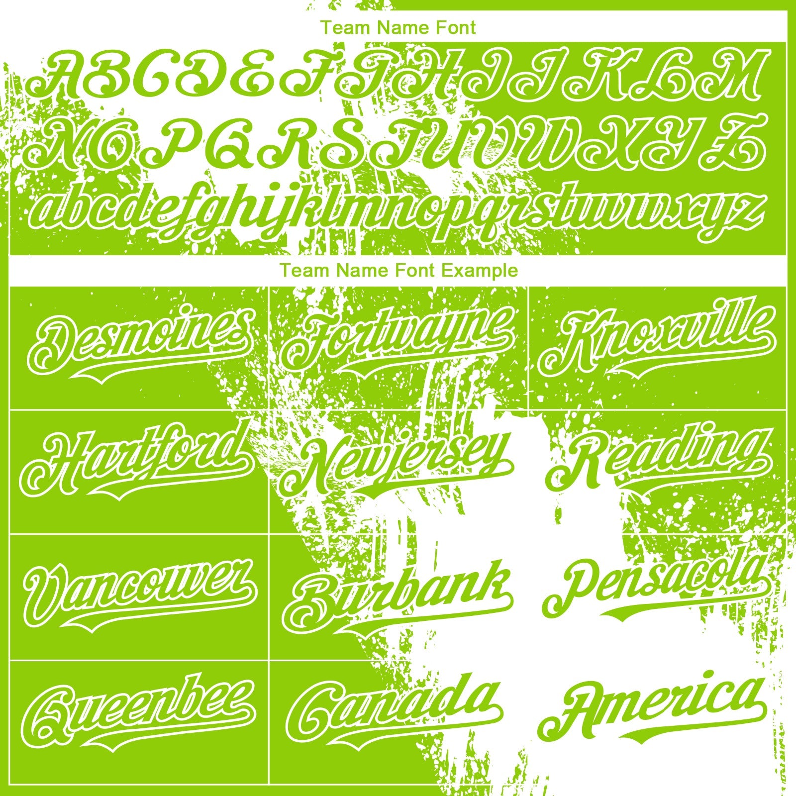 Custom Neon Green White 3D Pattern Design Abstract Brush Stroke Authentic Baseball Jersey - Sky-Custom