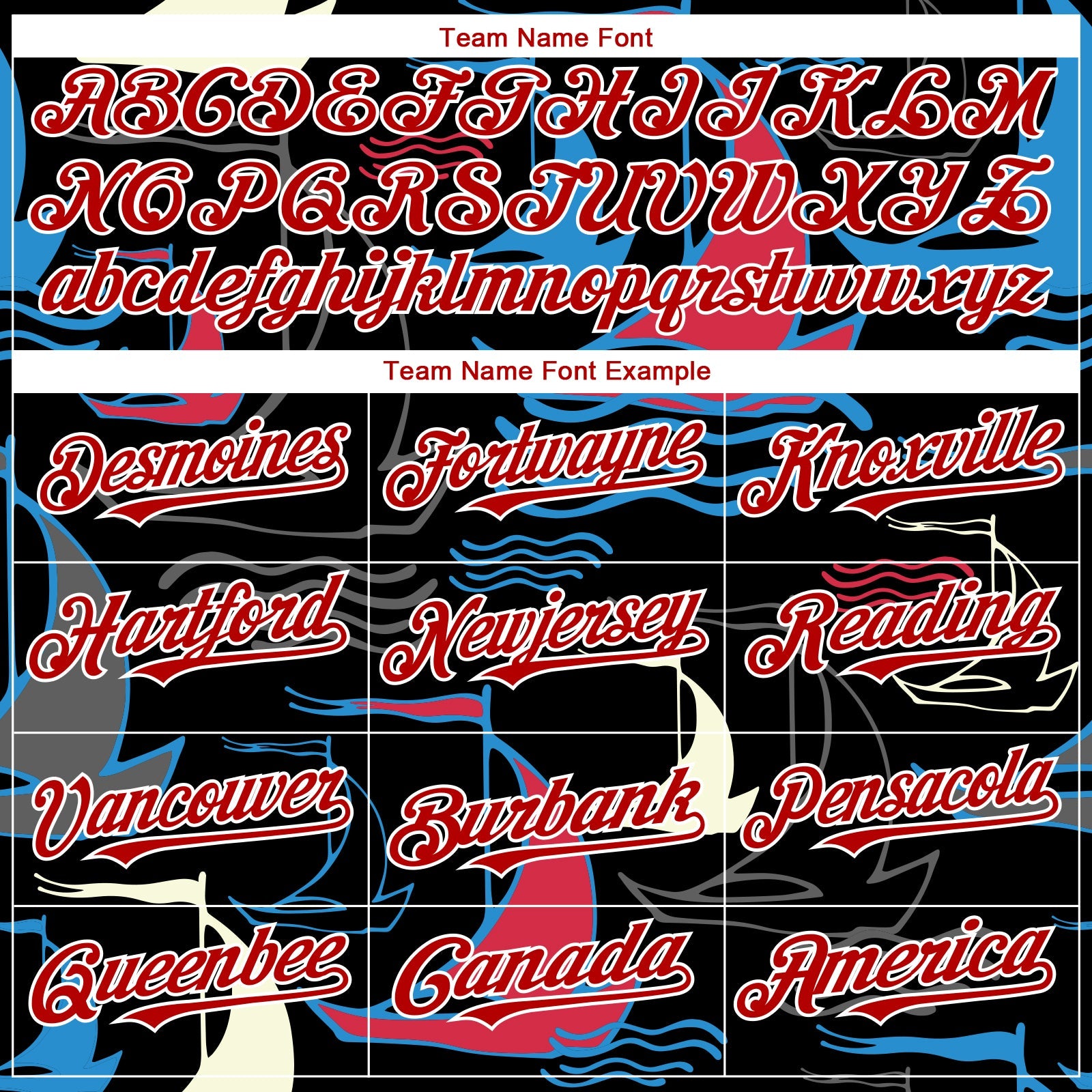 Custom Black Red-White 3D Pattern Design Sailing Boats Authentic Baseball Jersey - Sky-Custom