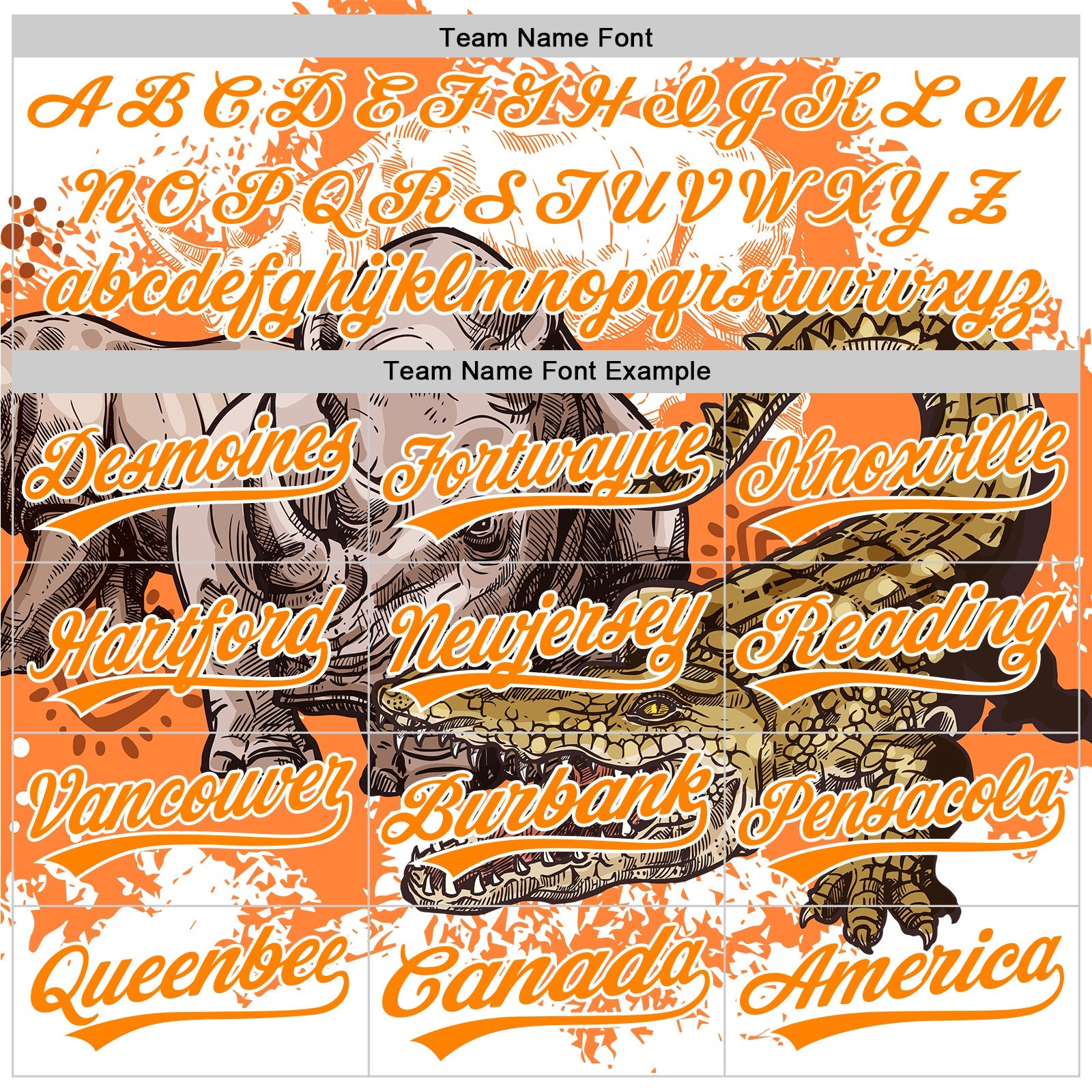 Custom White Bay Orange 3D Pattern Design Crocodile Authentic Baseball Jersey - Sky-Custom