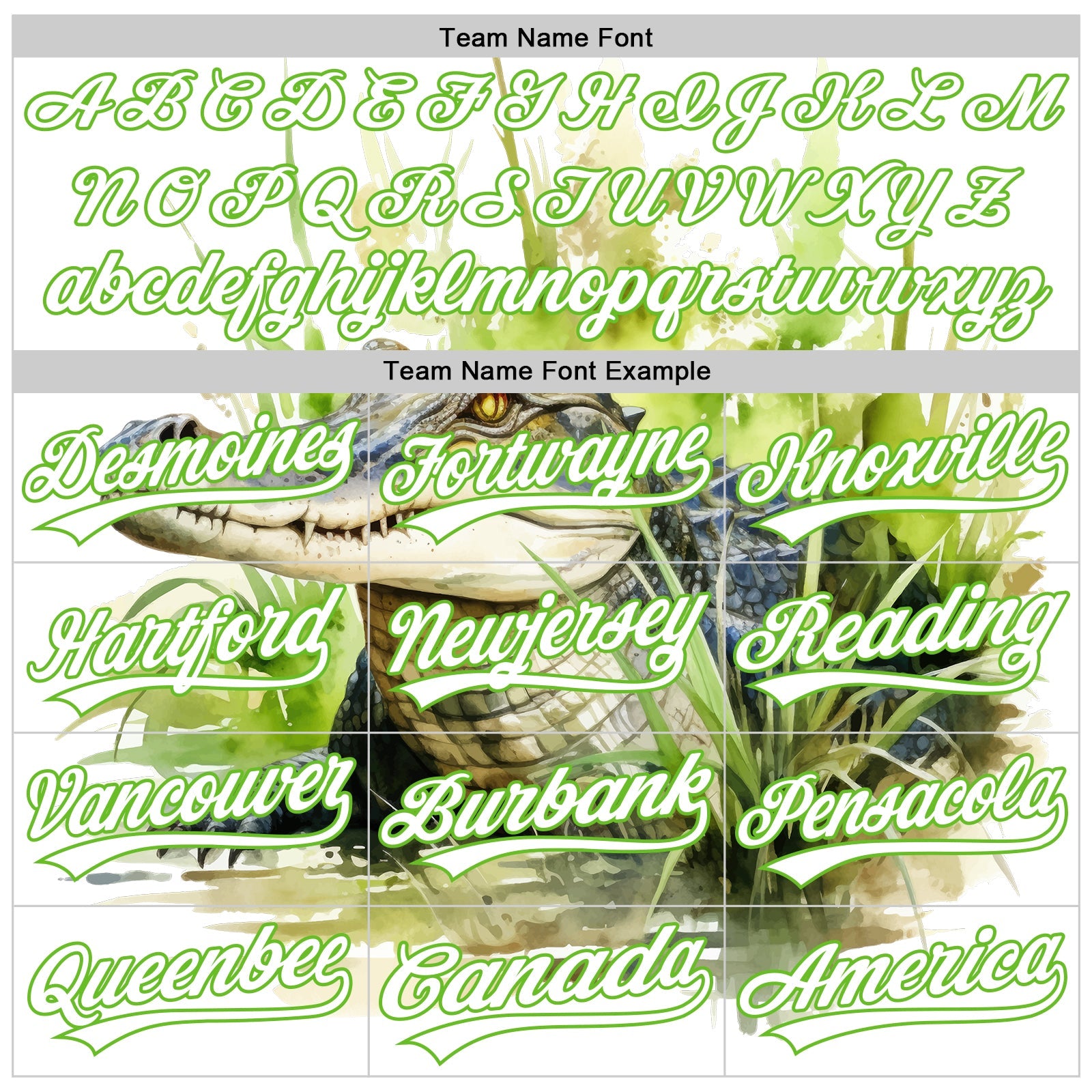 Custom White Aurora Green 3D Pattern Design Crocodile Authentic Baseball Jersey - Sky-Custom