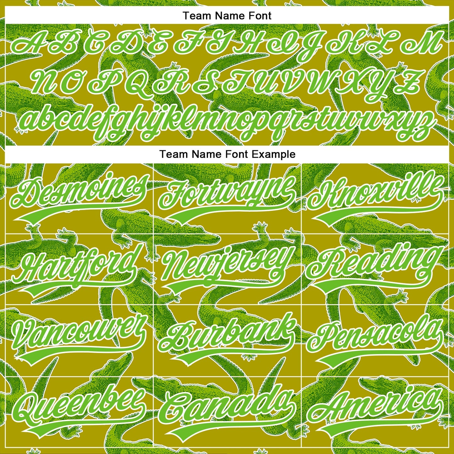 Custom Olive Aurora Green-White 3D Pattern Design Crocodile And Plant Authentic Baseball Jersey - Sky-Custom