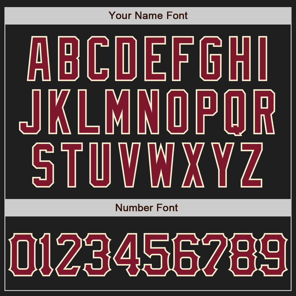Custom Black Crimson-Cream 3D Pattern Design Abstract Network Authentic Baseball Jersey - Sky-Custom