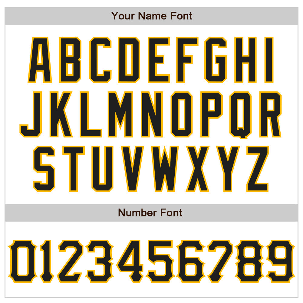 Custom White Black-Gold 3D Pattern Design Curve Lines Authentic Baseball Jersey - Sky-Custom