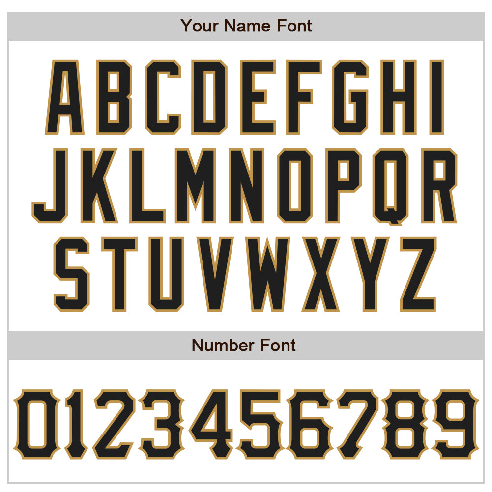 Custom White Black-Old Gold 3D Pattern Design Curve Lines Authentic Baseball Jersey - Sky-Custom