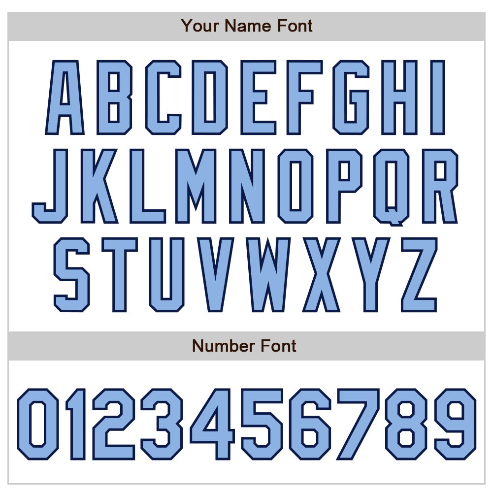 Custom White Light Blue-Navy 3D Pattern Design Curve Lines Authentic Baseball Jersey - Sky-Custom