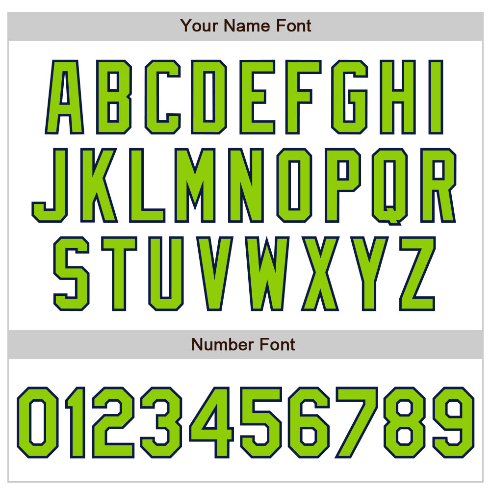 Custom White Neon Green-Navy 3D Pattern Design Curve Lines Authentic Baseball Jersey - Sky-Custom