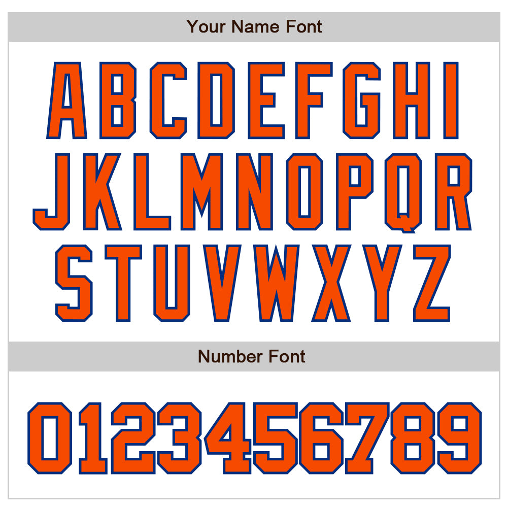 Custom White Orange-Royal 3D Pattern Design Curve Lines Authentic Baseball Jersey - Sky-Custom