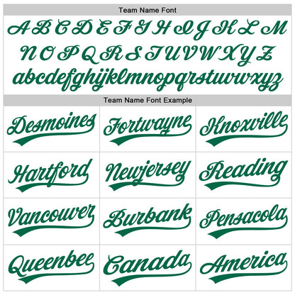 Custom White Kelly Green 3D Pattern Design Curve Lines Authentic Baseball Jersey - Sky-Custom