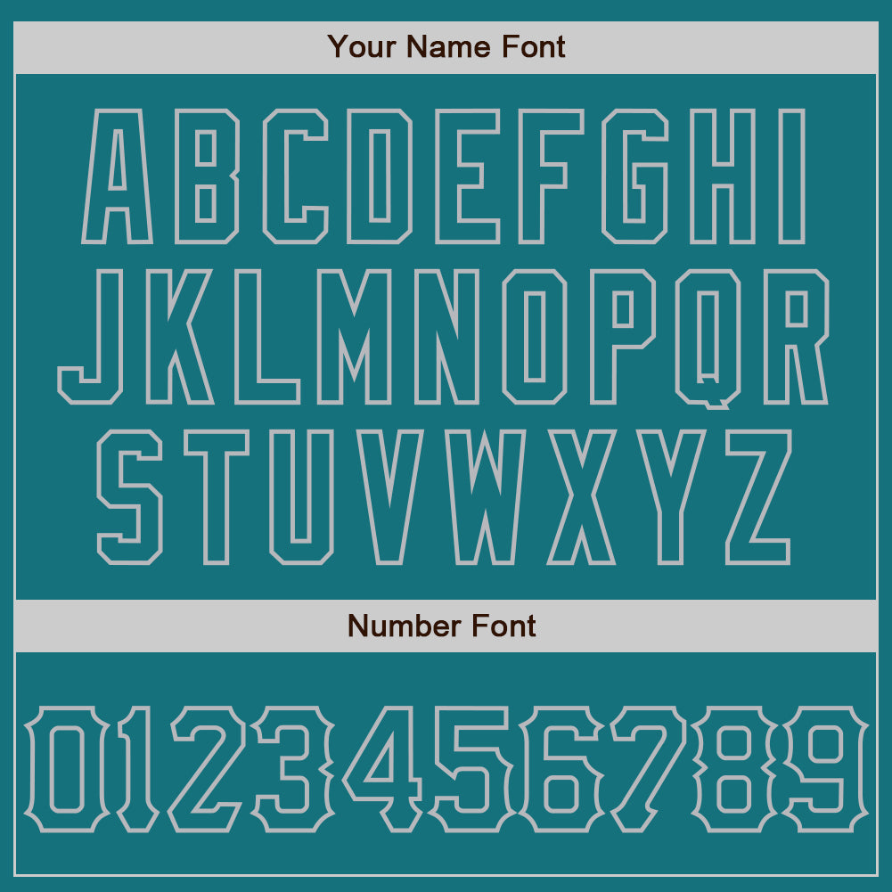 Custom Teal Gray 3D Pattern Design Curve Lines Authentic Baseball Jersey - Sky-Custom