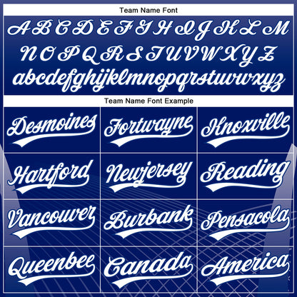 Custom Purple White-Royal 3D Pattern Design Crossed Lines Authentic Baseball Jersey - Sky-Custom