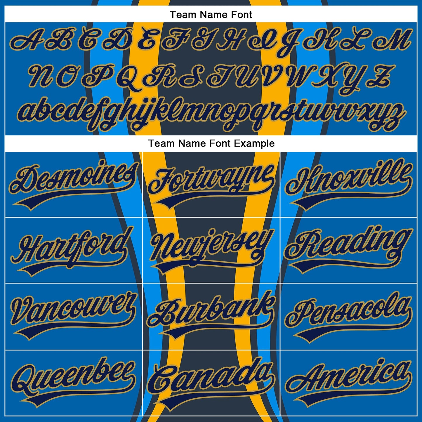 Custom Royal Navy-Old Gold 3D Pattern Design Side Stripes Authentic Baseball Jersey - Sky-Custom