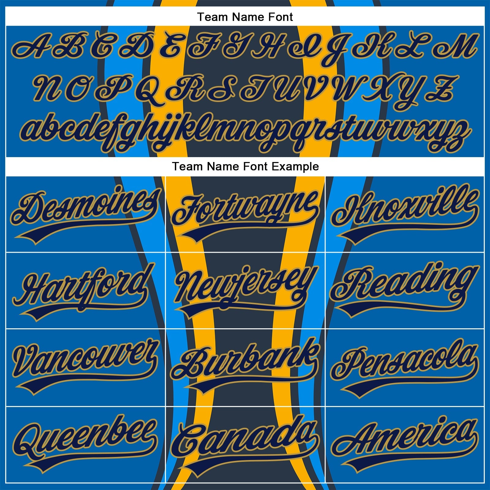 Custom Royal Navy-Old Gold 3D Pattern Design Side Stripes Authentic Baseball Jersey - Sky-Custom