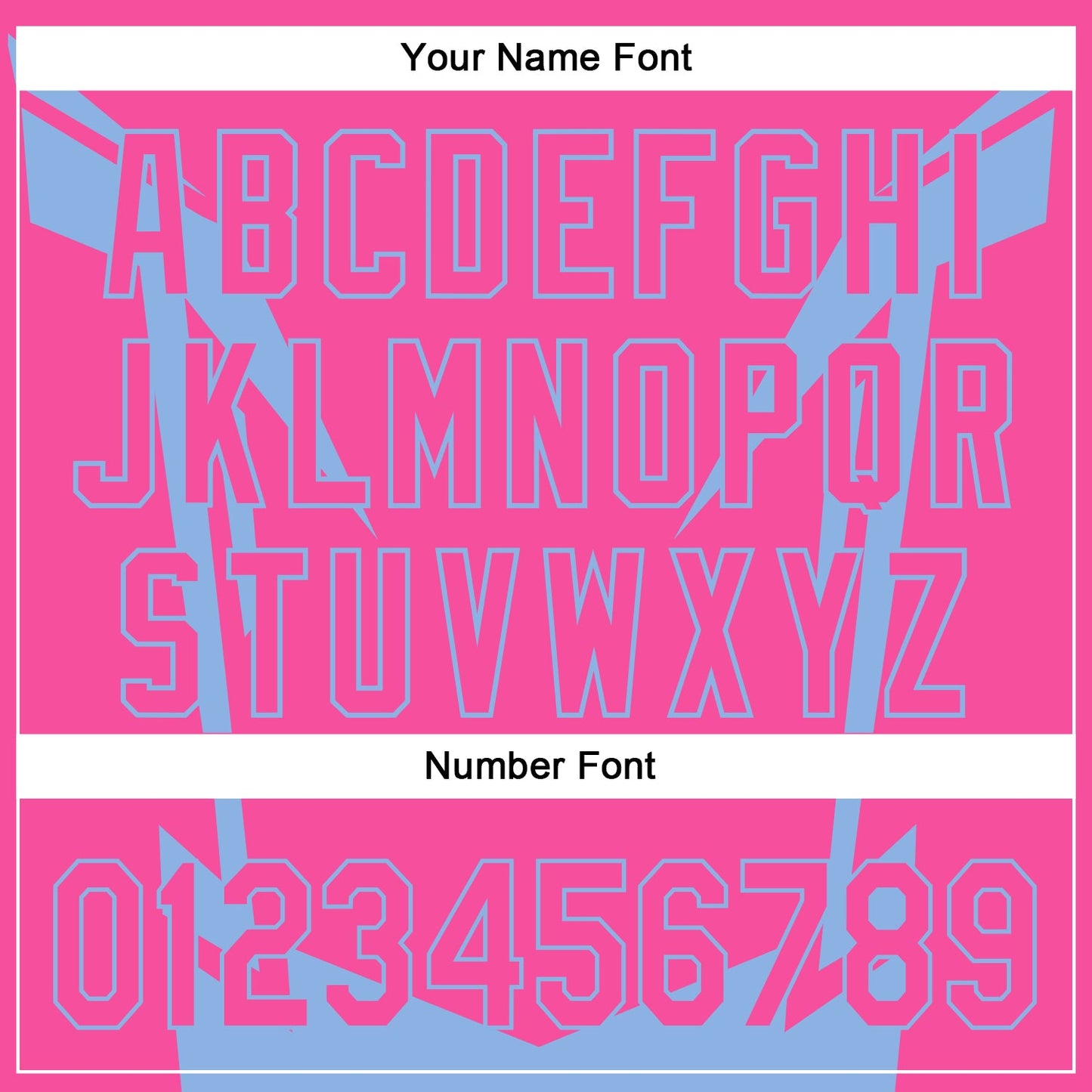 Custom Pink Light Blue 3D Pattern Design Side Sharp Edges Authentic Baseball Jersey - Sky-Custom